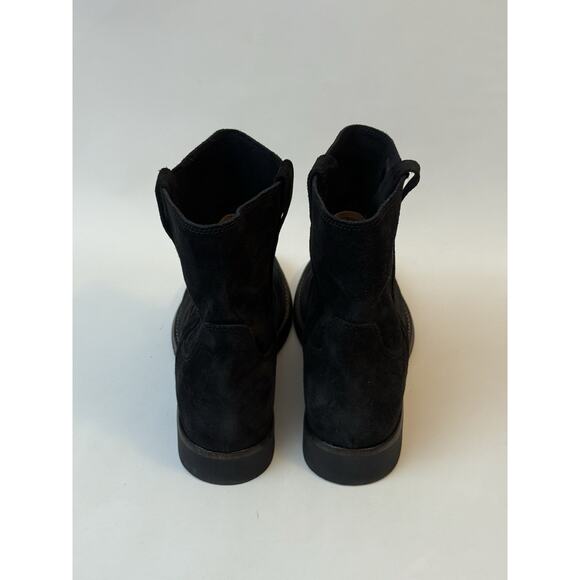 Isabel Marant Black Suede Susee Crisi Ankle Boots Flat FR 41 US 10-11 NEW $850 - Picture 6 of 7